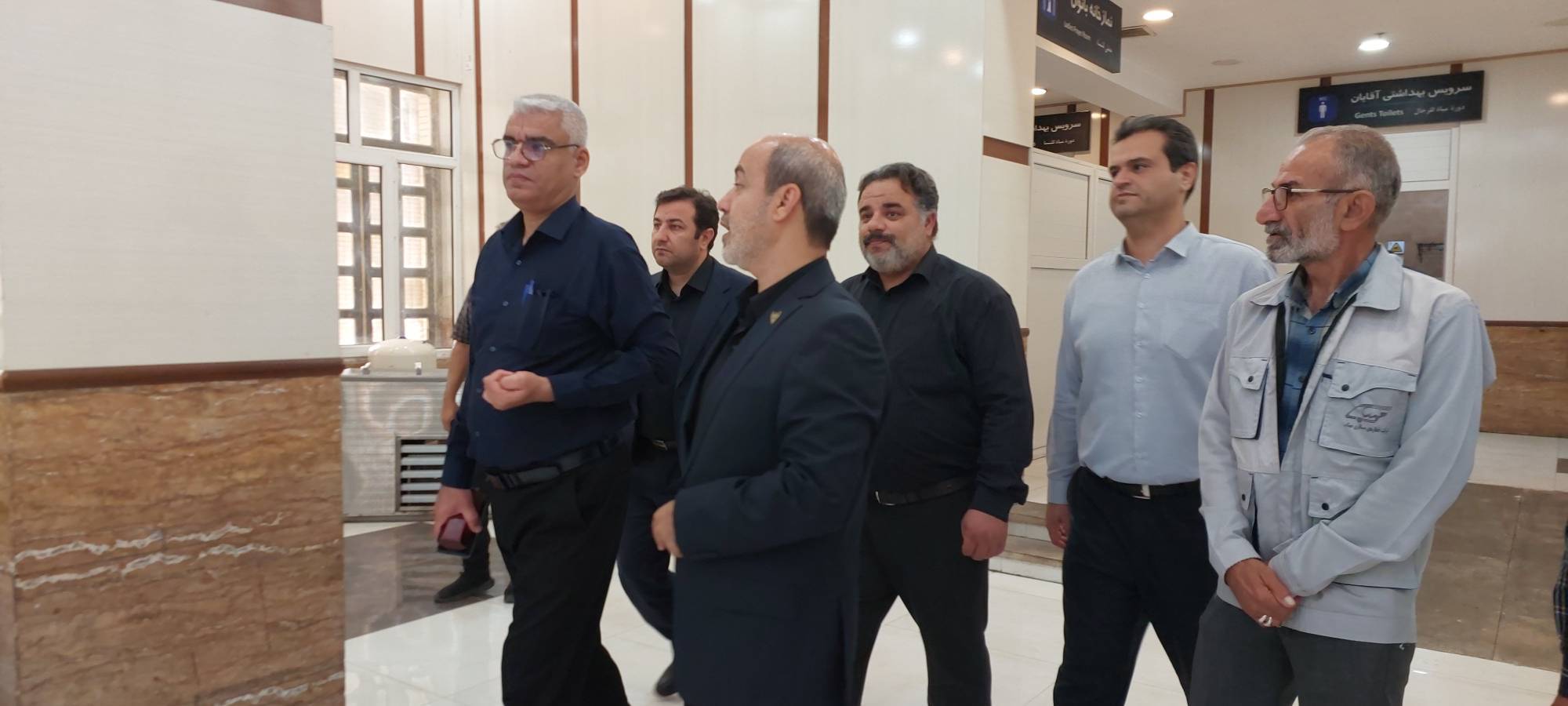 بازدید طباطبایی از راه آهن جنوب