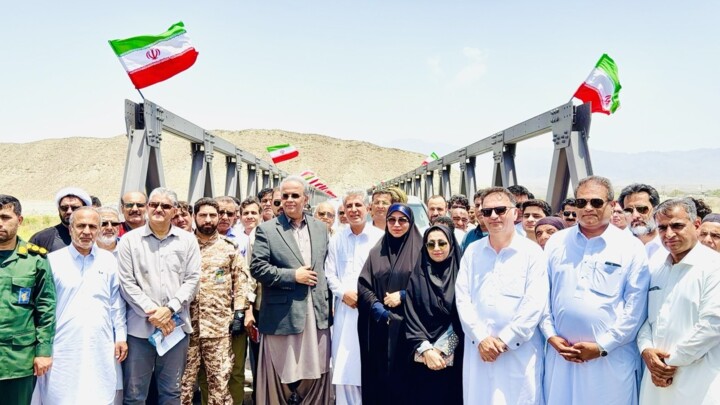 افتتاح پل فلزی حمیری