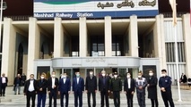 بازدید میدانی مدیرعامل راه‌آهن از خدمات نوروزی در حال ارائه در ایستگاه راه‌آهن مشهد