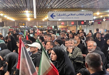 خدمات رسانی متروی تهران به شرکت‌ کنندگان مراسم وداع با رهبر شهید
