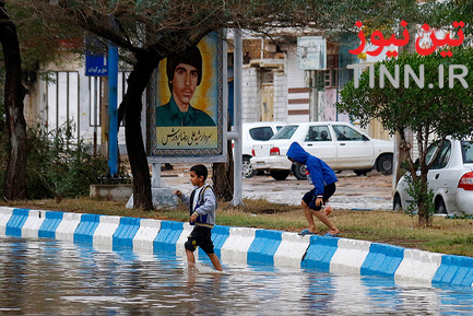 آبگرفتگی معابر در آبادان
