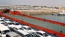 ترانزیت خودرو در بندر لنگه روی شیب صعودی