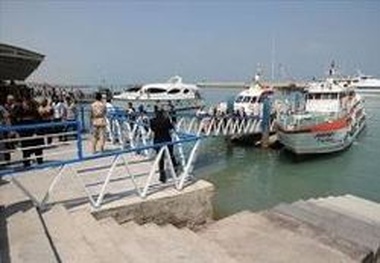  بندر مسافری قشم تعطیل شد 