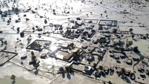 مناطق سیل زده جاسک