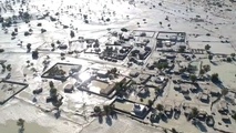 مناطق سیل زده جاسک