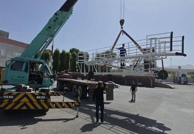 بهره‌ برداری از دستگاه رمپ بوردینگ در فرودگاه سنندج 