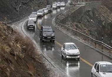 بارش برف و باران در جاده‌های شمالی