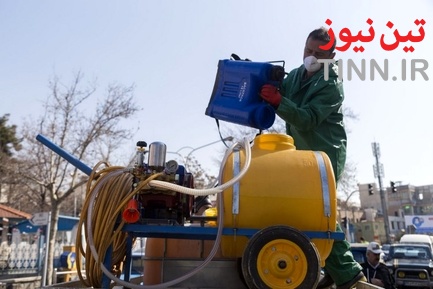 عملیات گندزدایی زدایی و ضدعفونی معابر اصلی و فرعی خیابان ولیعصر‎(عج)