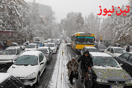 برف و ترافیک تهران
