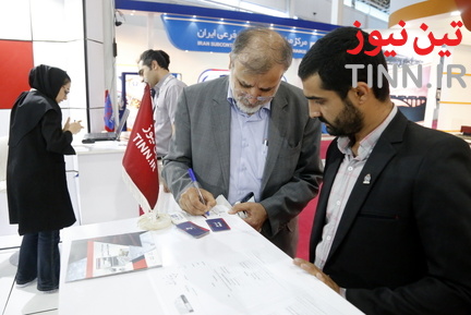 غرفه تین نیوز در نمایشگاه ریلی