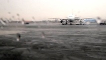 برقراری پروازها با وجود شرایط نامساعد جوی