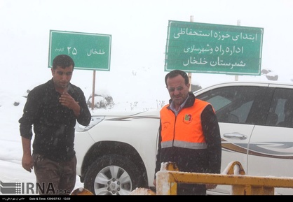 برف در خلخال