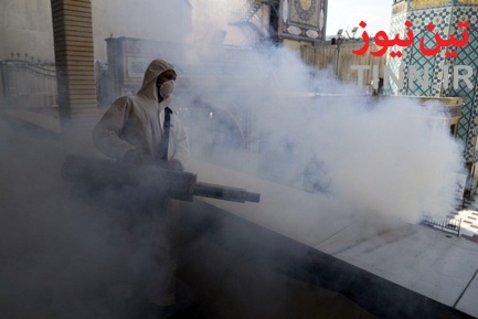عملیات گندزدایی زدایی و ضدعفونی معابر اصلی و فرعی خیابان ولیعصر‎(عج)