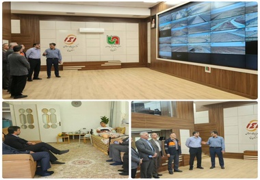 بازدید معاون وزیر راه و شهرسازی و رئیس سازمان راهداری وحمل ونقل جاده ای از مرکز مدیریت راه های استان یزد