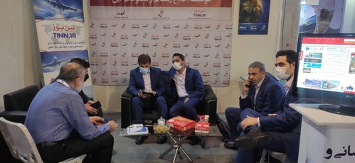بازدید مدیرعامل شرکت واگن پارس از غرفه تین 