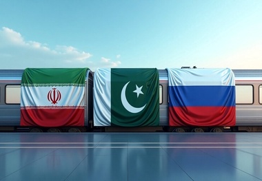 آغاز عبور قطار روسیه- پاکستان از کریدور ریلی ایران
