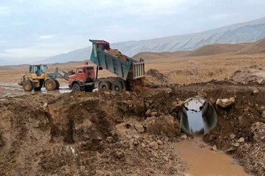 تلاش شبانه راهداران برای بازگشایی جاده بندرترکمن–بندرگز