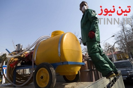 عملیات گندزدایی زدایی و ضدعفونی معابر اصلی و فرعی خیابان ولیعصر‎(عج)