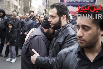 تشییع پیکر دو تن از شهدای سانحه هوایی در تهران