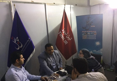 گزارش تصویری/ بازدید مشاور مدیرعامل قشم ایر از غرفه تین‌نیوز در نمایشگاه ایروپرشیا