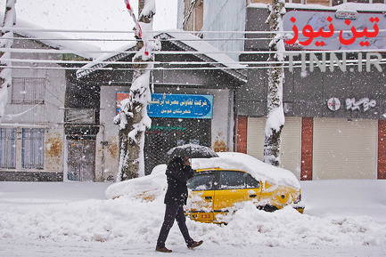 بارش سنگین برف در گیلان