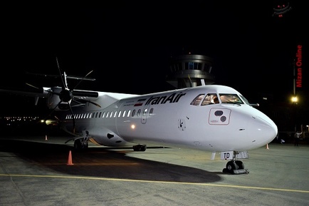 تصاویر دیدنی از نخستین پرواز هواپیمای ATR72 هما به سنندج