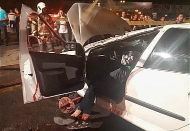 مرگ راننده پژو 206 در بزرگراه یادگار امام 