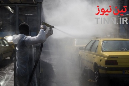 عملیات گندزدایی زدایی و ضدعفونی معابر اصلی و فرعی خیابان ولیعصر‎(عج)