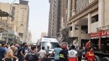  ریزش ساختمان 10 طبقه در آبادان 