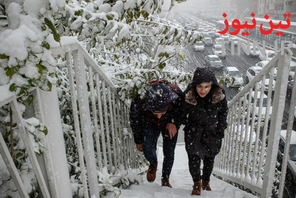 بارش اولین برف پاییزی در تهران
