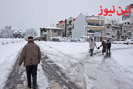 بارش سنگین برف در گیلان