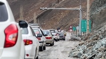 ترافیک سنگین در محور چالوس