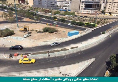 احداث مـعابر خاکی، تراش و روکـش مکانیزه آسفالت در سطح منطقه دو

