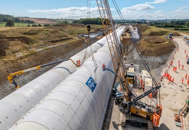 HS2 Engineers Assemble 1.5-Mile Pre-Cast Tunnel in Northamptonshire
