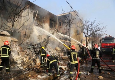 جان باختن 3 نفر در حادثه سقوط هواپیمای جنگی در تبریز