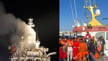امداد رسانی به موقع ناجیان هرمزگان، باعث نجات 22 خدمه خارجی شد