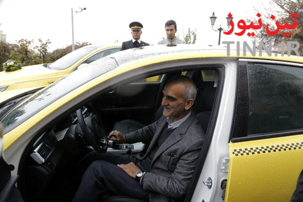 مراسم رونمایی از ناوگان نوسازی شده تاکسیرانی