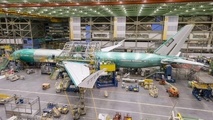 Boeing has brought together the major fuselage sections to form the first 777X and released this picture