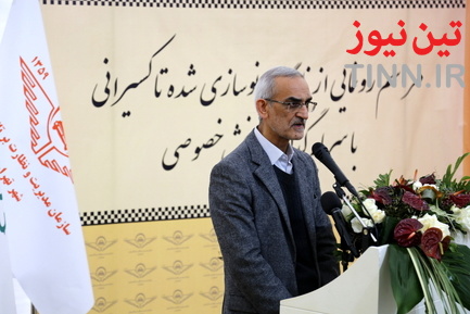 مراسم رونمایی از ناوگان نوسازی شده تاکسیرانی