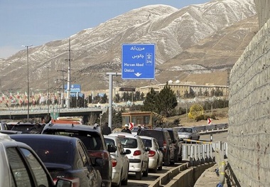 ترافیک در آزادراه تهران شمال سنگین است