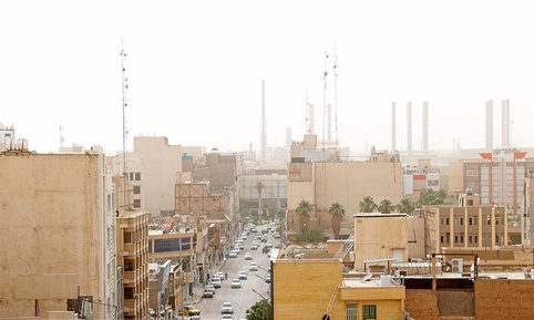 گرد و خاک در آبادان