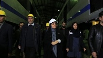 بازدید وزیر راه و شهرسازی از خطوط تولید واگن سازی ایریکو ابهر زنجان
