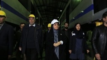 بازدید وزیر راه و شهرسازی از خطوط تولید واگن سازی ایریکو ابهر زنجان
