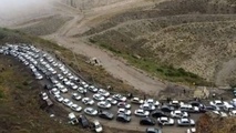 ترافیک سنگین در آزادراه قزوین_کرج_تهران 