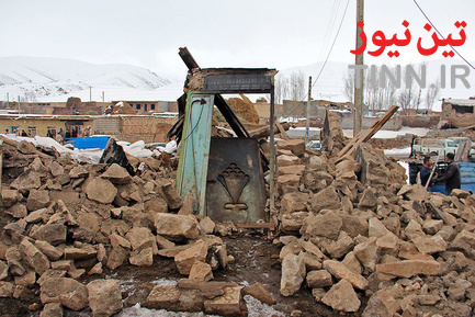 خسارت‌های زلزله در قطور - آذربایجان غربی