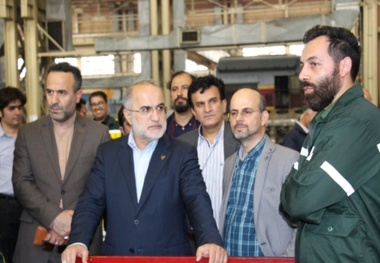 بازدید عاشوری قائم مقام راه آهن ج.ا.ا از کارخانجات بازسازی لکوموتیو کرج