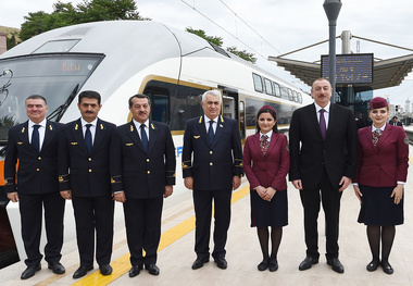 Baku suburban railway phase one launched