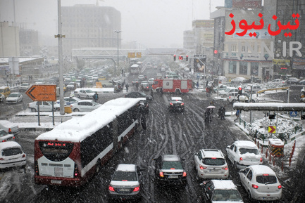 بارش اولین برف پاییزی در تهران