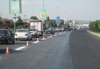  اجرای خط‌کشی 3300 کیلومتر از جاده‌های مازندران 