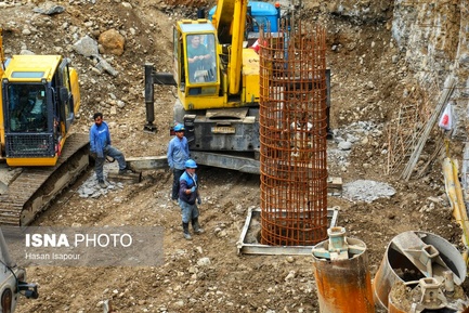 گزارش تصویری مراحل اجرایی احداث پل ۶۰۰ متری شهر پل سفید - مازندران (10)
